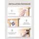 thumbnail image 5 of Protector de pared para muebles SARDVISA de espuma EVA, 20 piezas, negro, 5 of 8