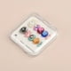 thumbnail image 3 of 10pcs Sweet and Cool Candy Press On Nails - Handmade Jelly Heart Flower Design - Glossy Short Oval False Nails for Women and Girls, 3 of 3