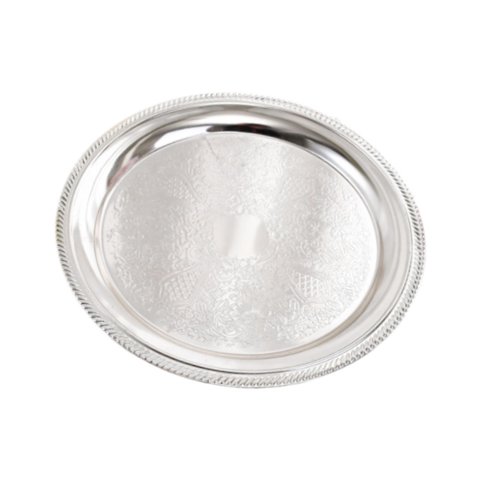 Bothyi - Plato De Aleación De Aluminio Para Servir, Para Cocina, Hogar, Plata