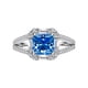 thumbnail image 1 of Anillos de Moissanita de 2 Quilates para Mujer, Anillos de Diamante Corte Princesa S925 de Plata Esterlina Color D VVS1, Opción Ideal para Cumpleaños, Aniversario y Ocasiones Románticas con, 1 of 4