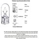 thumbnail image 2 of Lámpara Kadiby 194 W5W 12V 5W Base Wedge, pack de 25, 2 of 3