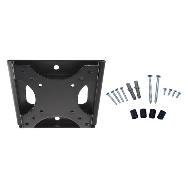 Monte de pared de TV fijo Universal para pantalla de 13 pulgadas a 27 pulgadas, Soporte de TV de accesorios de instalación fácil para sala de estudio