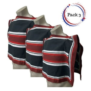 Genérico - Pack 3 Mantas Poncho De Huaso Cueca Adulto-Juvenil 67X100Cm
