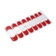 thumbnail image 4 of Láminas de uñas de gel semicuradas, tiras de uñas de gel de salón para niñas, láminas completas, pegatinas de esmalte de uñas, pegatinas de láminas de Rojo, 4 of 5