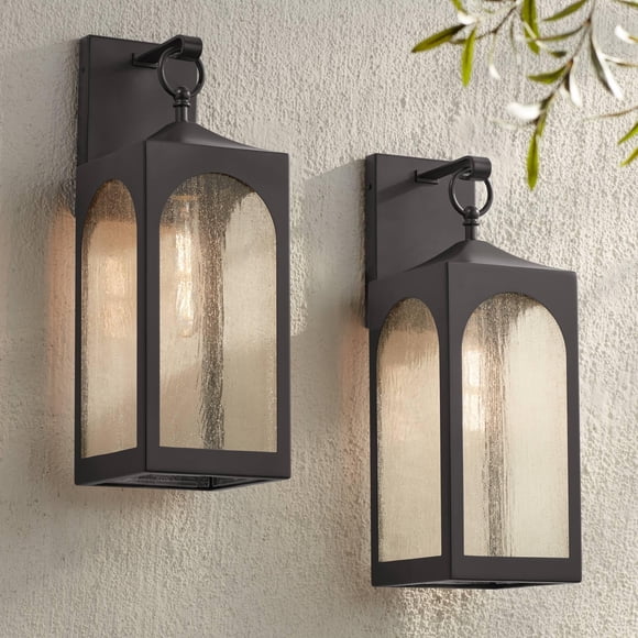 Juego de 2 lámparas de pared Possini Euro Design 52 cm bronce