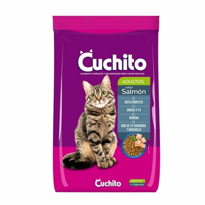 Alimento Seco Gato Adulto Adulto Sabor Salmón Bolsa 1 Kg Cuchito