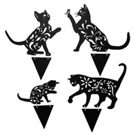 Ioensy - Metal Stakes Silhouette Stake Yard Sign Para Fiesta Al Aire Libre Patio