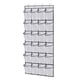 thumbnail image 1 of Organizador de zapatos colgantes Estante de almacenamiento de zapatos colgantes 24 bolsillos Accesorio plegable portátil para la pared del dormitorio , Blanco, 1 of 5