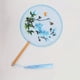 thumbnail image 1 of 1pc Embroidery Crafts Double-sided Embroidery Group Fan Palace Fan Handmade Fan Ancient Style Tourist Spot Photo Props Dance Double-sided Embroidery Fan, 1 of 3
