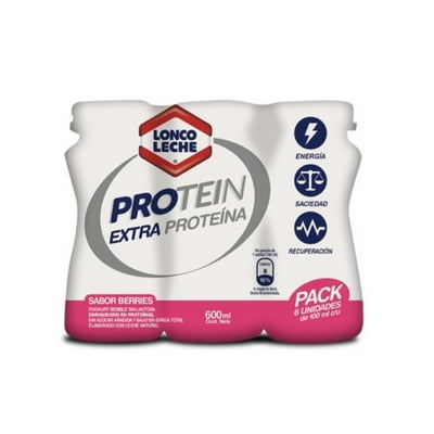 Yoghurt Protein Shot Sabor Berries (6 Un) Pack 6 Un Loncoleche