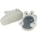 thumbnail image 2 of Pantuflas De Felpa Diseño De Conejo, Anime, Kawaii Color Gris Talla 36-37, 2 of 3