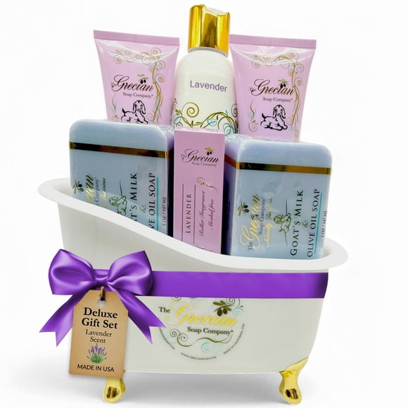 Set de Cuidado de la Piel The Grecian Soap Co 6 piezas Lavanda