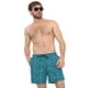 thumbnail image 1 of Traje de Baño Hombre Turquesa Full Print Corona, 1 of 5