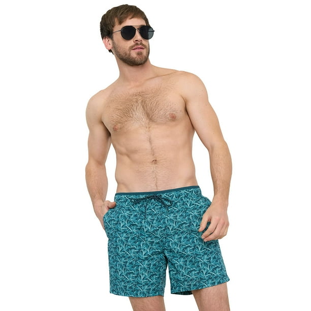 Traje de Baño Hombre Turquesa Full Print Corona