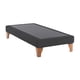 thumbnail image 2 of Base Elegante Cama Europea 1.5 Plaza 105x200 CM Gris Oscuro Felpa, 2 of 4