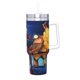 thumbnail image 2 of Cazadores de Trolls Vaso aislado de acero inoxidable con asa, diseño temático, regalo para familia, amigos y fans; incluye pajita y encaja en el portavasos estándar, 40 oz, 2 of 6