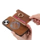 thumbnail image 5 of Funda Magnética Para Iphone 14 Con Billetera Y Anillo Protector Resistente Marrón, 5 of 5