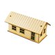 thumbnail image 2 of Casa De Madera En Miniatura, Decoración única 1/72 Para Micropaisaje, Regalo, Mesa De Arena, Estilo C, 2 of 5