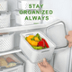 thumbnail image 3 of Organizador refrigerador 5 contenedores con tapa, blanco, 3 of 3