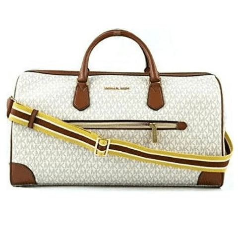 Cartera Michael Kors Travel Large Duffle Bag In Pvc Signature Vanila