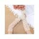 thumbnail image 5 of INSPIRE CHIC Mangas largas de encaje para mujer, sin dedos, con pliegues, lazo y lunares para fiesta vintage, cosplay y baile, blanco1, 5 of 6
