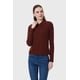 thumbnail image 2 of Polera Mujer Medio Cierre Estampado Café, 2 of 4