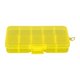 thumbnail image 5 of Caja De Almacenamiento Desprendible De La Joyería Plástica De La Rejilla 10 Perlas Contenedor Del Pendiente Amarillo, 5 of 5