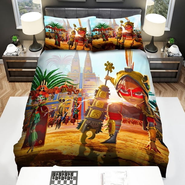 Maya And The Three Barracks Quilt Duvet Cover Set Pillowcase Double Soft3-Piece Bedding Set