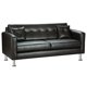 thumbnail image 2 of Sofa New Retro 3 Cuerpos Pu 12 Negro, 2 of 5