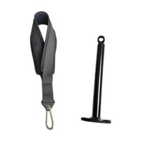 Magideal - Cinturón De Entrenamiento Para Prensa De Brazos, Entrenamiento De Fuerza De Brazos, Accesorio Para Máquina De Cable, Entrenador De Muñeca Y Antebrazo Negro