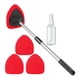 thumbnail image 4 of Kit de herramientas de limpieza del parabrisas de automóvil Manija extensible versátil para la varilla de aluminio exterior interior del automóvil con Almohadillas rojas, 4 of 5