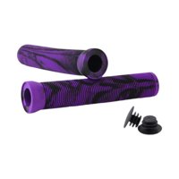 Ioensy - 2 Uds Empuñaduras De Manillar De Bicicleta Empuñaduras De Bicicleta Para Bicicletas De Montaña Bmx Piezas De Ciclismo Negro Púrpura