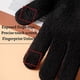 thumbnail image 3 of Guantes de invierno para mujer, cálidos guantes de punto de lana elásticos sin dedos con dedos para pantalla táctil., 3 of 5