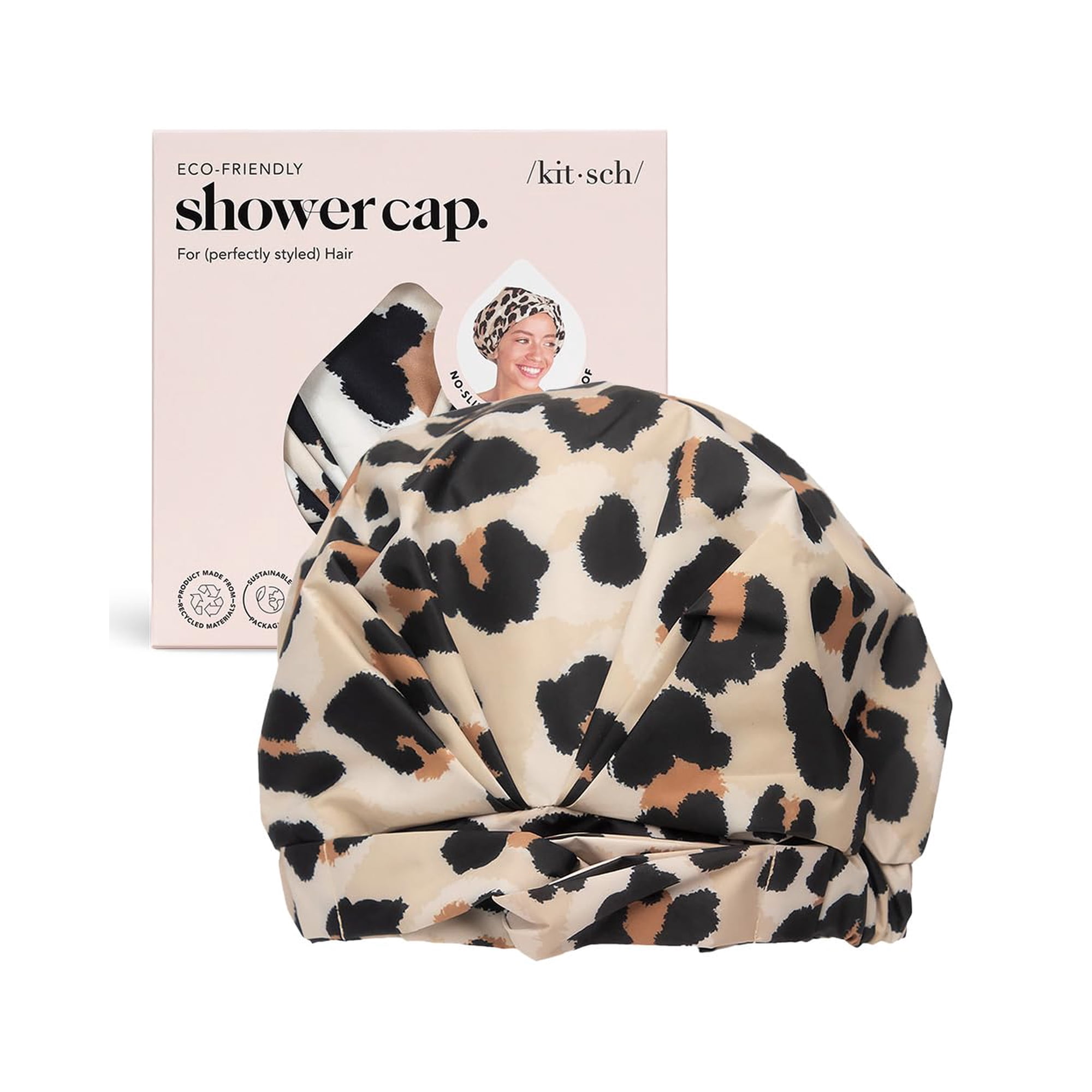 Gorro De Ducha Kitsch Luxury, Impermeable Y Reutilizable Para Mujer