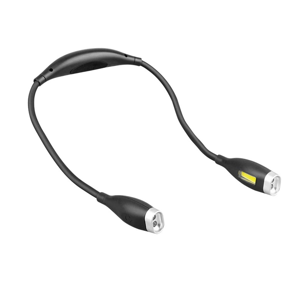 Xusx111 - Recargable Led Cuello Luz De Lectura, Luces De Libro Para Leer En La Cama, 3 Colores, Flexibles Brazos De Silicona Suave Desgaste Cómodo, De Larga Duración. Ideal Para Lectores, Artesanía Y
