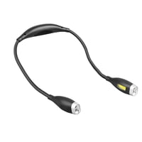 Xusx111 - Recargable Led Cuello Luz De Lectura, Luces De Libro Para Leer En La Cama, 3 Colores, Flexibles Brazos De Silicona Suave Desgaste Cómodo, De Larga Duración. Ideal Para Lectores, Artesanía Y