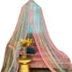 thumbnail image 1 of Cubierta de cama arco iris, estrellas que brillan en la oscuridad, adecuada para decorar habitaciones de niñas con cubiertas de cama (mosquiteros de color con estrellas), 1 of 3