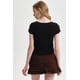 thumbnail image 3 of Polera Mujer Recogido Cropped Negro, 3 of 4