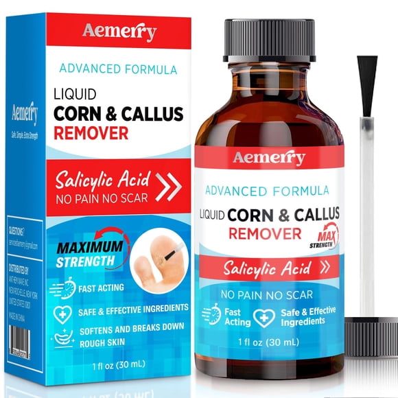Removedor de callos Aemerry con 17% de ácido salicílico, 30 ml