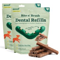 Recambios De Limpieza Dental Para Cepillo De Dientes Para Perros Toy Woof Bite N' Brush