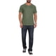 thumbnail image 2 of INSPIRE CHIC Camiseta Clásica de Tela de Gofre para Hombre con Cuello Redondo y Mangas Cortas Raglán XL Verde Oliva, 2 of 6