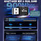 thumbnail image 3 of Adaptador Wifi Bluetooth Usb 5g 5ghz 900 Mbps Tarjeta Antena, 3 of 8