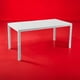 thumbnail image 5 of Mesa Terraza Polywood Impermeable 156x78cm Blanca Blanco Tamaño Único, 5 of 6