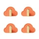 thumbnail image 1 of 4 Ganchos De Almacenamiento Autoadhesivos Flexibles Para Ropa, Llaves, Bolsas, Color Naranja, 1 of 3