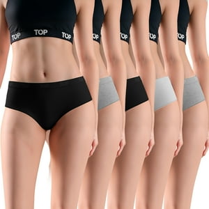 Top - Calzón Pantaletas Algodón Con Elástico Pack 5 C2