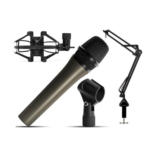Micrófono Dinámico Cardioide Knox Gear HDM-100 con Kit Completo