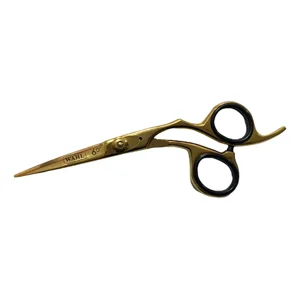 Linastore - Wahl Tijera Convexa Profesional 6,0 Filo Navaja Dorado