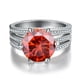 thumbnail image 1 of Anillos de Boda de Moissanita de 5 Uds para Mujer Color D Claridad VVS1 Anillos de Diamante de Plata Esterlina Anillos de Compromiso de Moissanita Azul/morado/rosa con Certificado, 1 of 9
