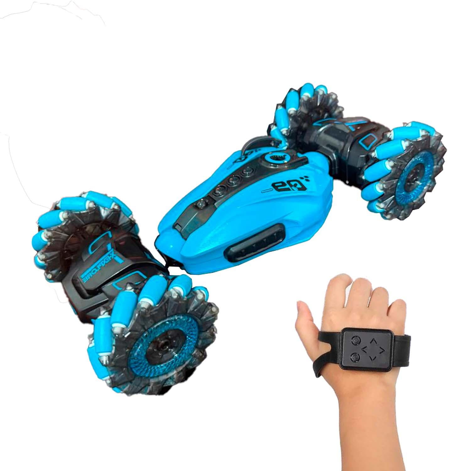 Global Latin Group - Auto Control Remoto, Gestos 4wd Y Giros 360° Azul 32*15*7