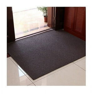 Cruzeirogomas - Limpiapie Alfombra Pvc Rizado Extra Grande 120X180 Cm 12 Mm Café/Con Terminación